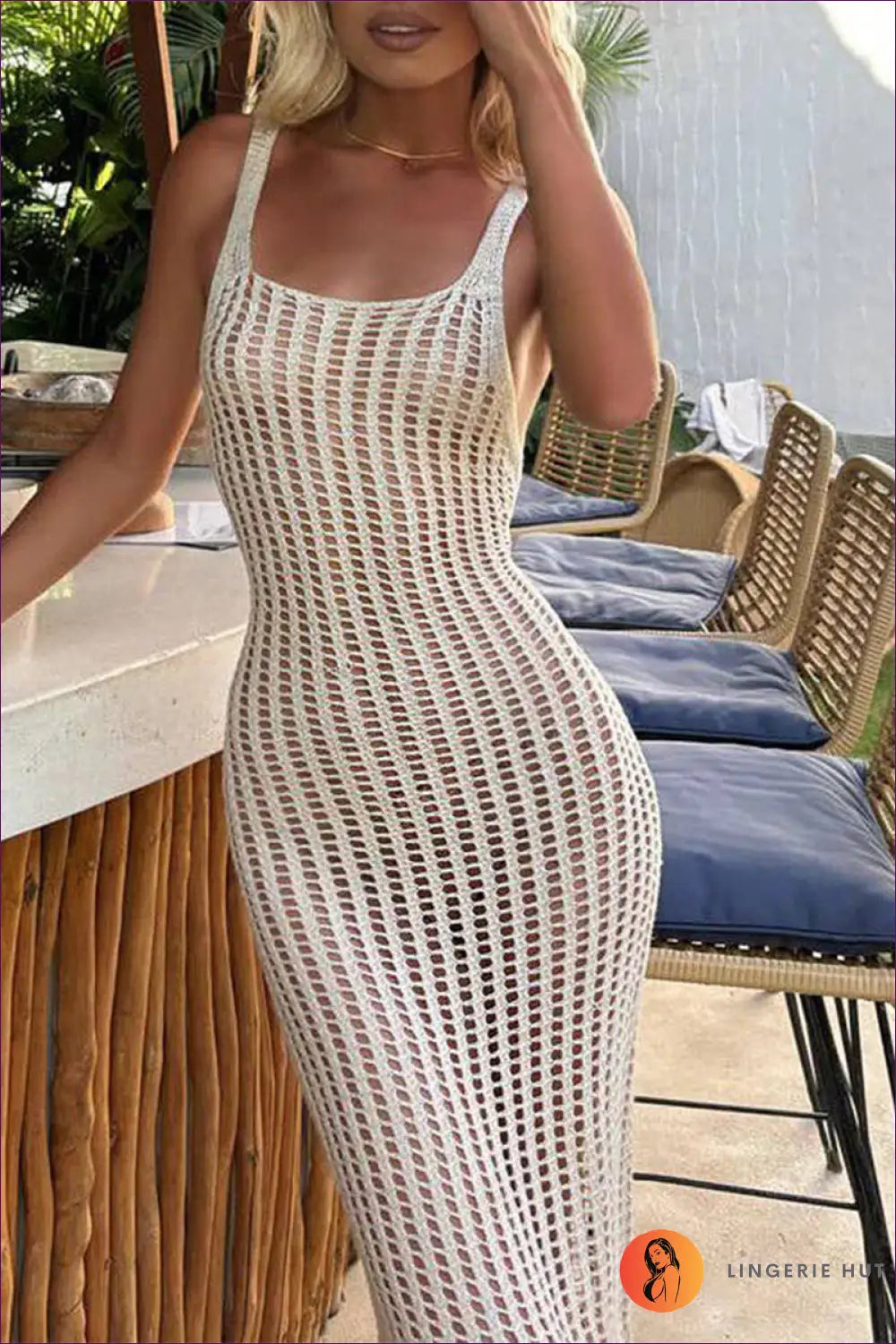 Bodycon Dress with Waist Detail - Quiet Confidence - s / White - Casual • Cotton • Dresses • Everyday - Lingerie Hut
