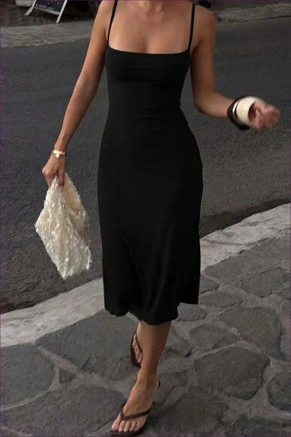 Bodycon Dress with Waist Detail - Warm Weather Poise - Casual • Cotton • Dresses • Everyday - Lingerie Hut