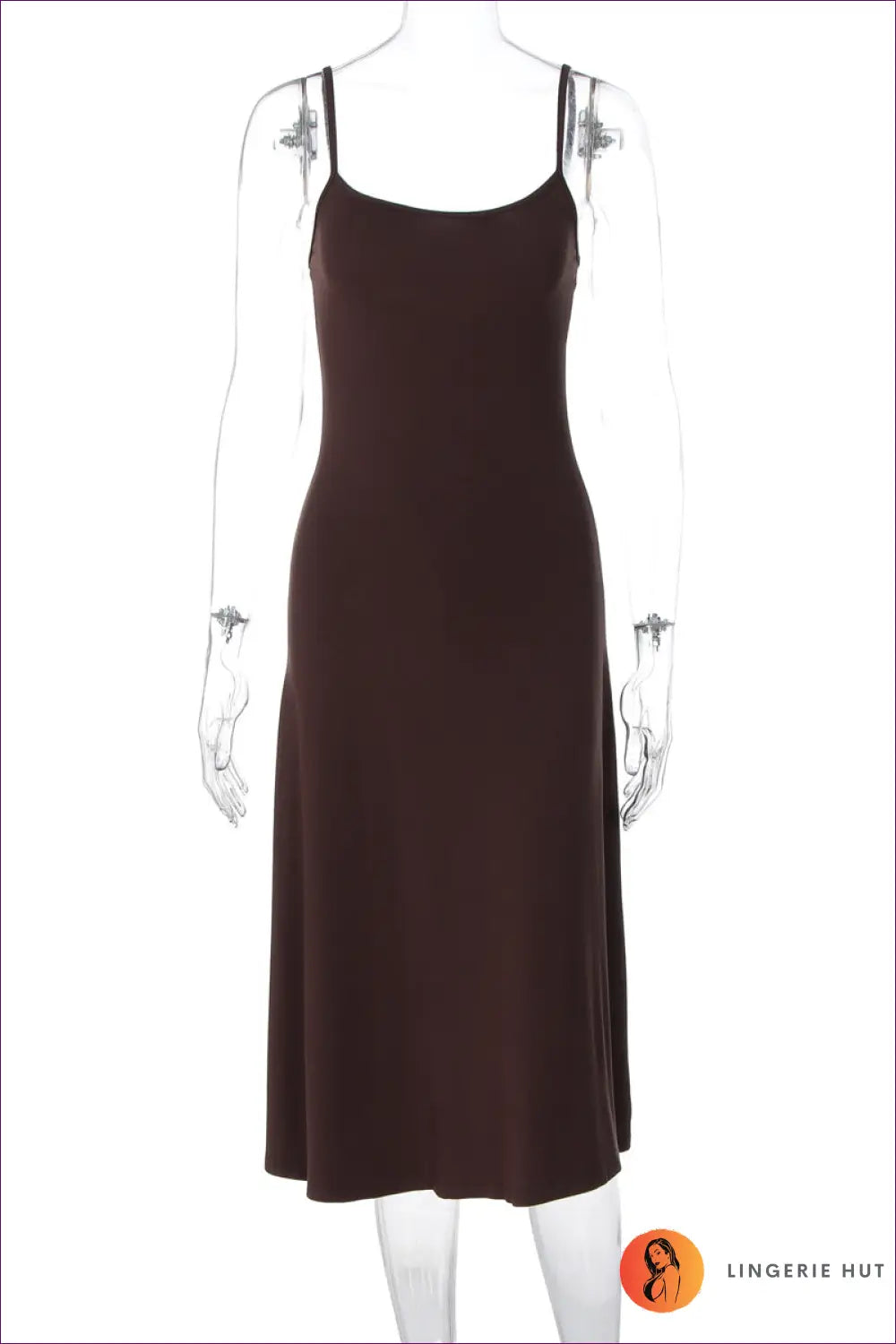 Bodycon Dress with Waist Detail - Warm Weather Poise - s / Coffee Brown - Casual • Cotton • Dresses • Everyday