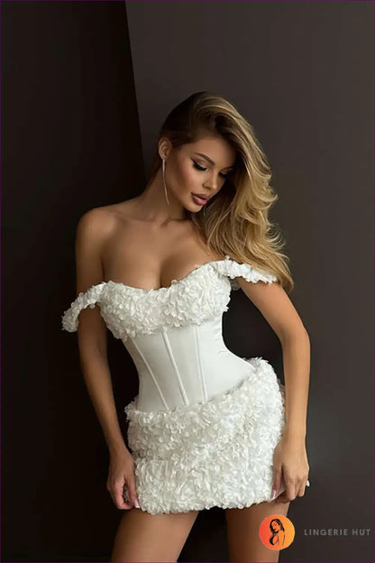 Floral Corset Mini Dress - Dresses - Date Night • Glamour • Lingerie - Hut