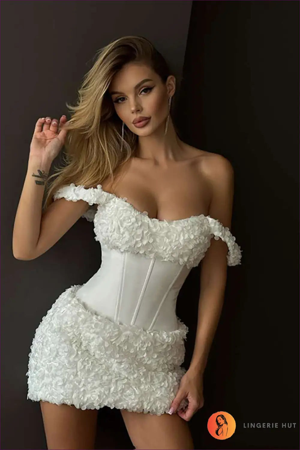 Floral Corset Mini Dress - Dresses - Date Night • Glamour • Lingerie - Hut