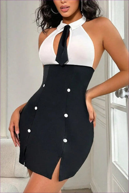 Bodycon Mini Dress with Cutout Detail - Effortless Elegance - Dresses - Lingerie Hut - All Season • Formal Wear