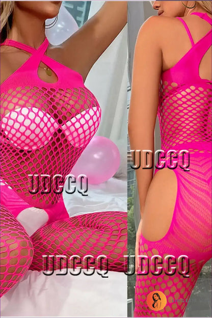 Bodystocking with Lattice Cut-outs - Bedroom Confidence Unlocked for Bodysuit, Boudoir, Cutout, Date Night,