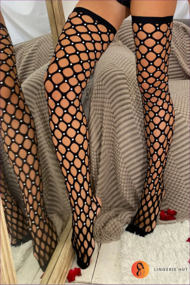 Rhinestone Fishnet Bodysuit - The One They'll Ask About