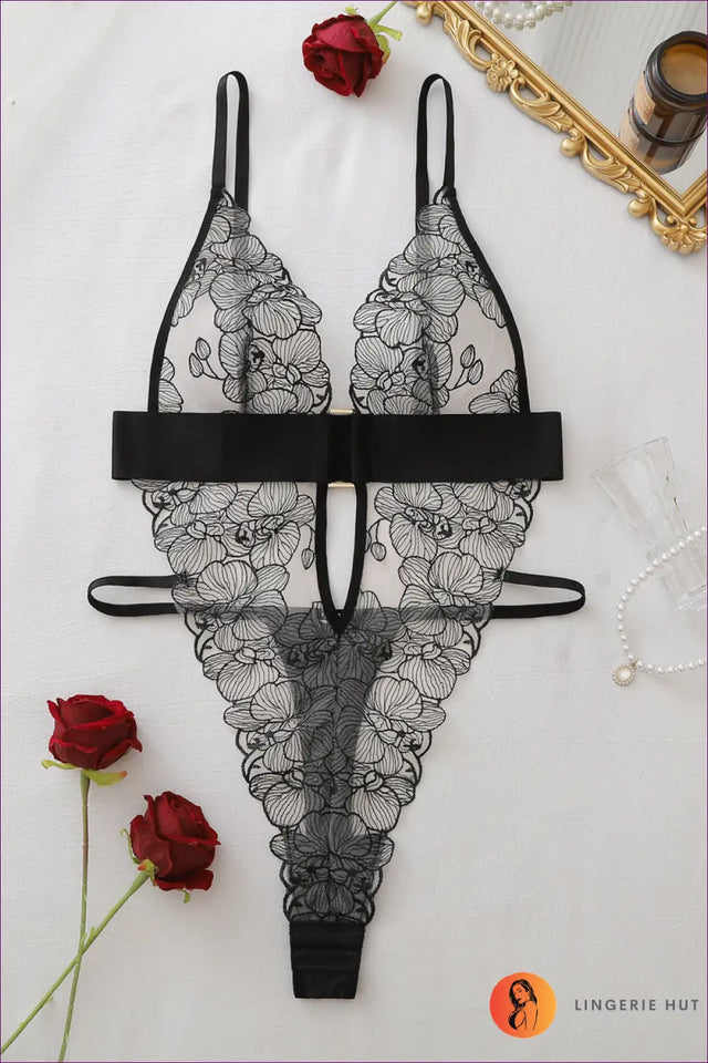 Bodysuit with O-Ring Waist Detail - Confident Evenings