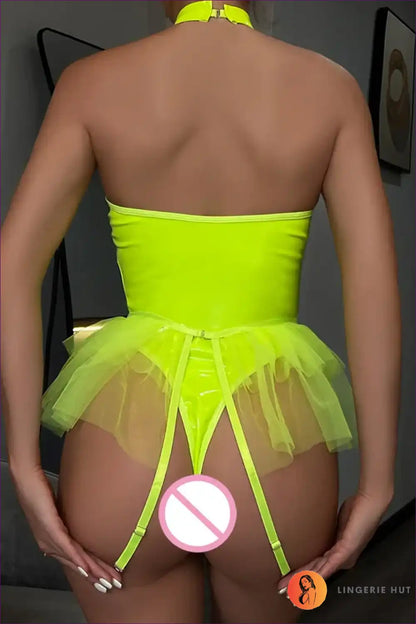 Bodysuit with Ruffled Lace and Sheer Panels - Soft Petal Ritual for Bodysuit, Boudoir, Everyday, Floral,