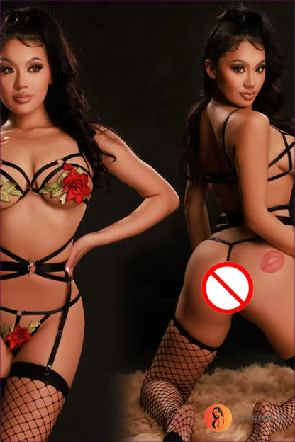 Bodysuit with Sheer Mesh Panels - After-dark Confidence for Bodysuit, Boudoir, Clubwear, Date Night, Evening