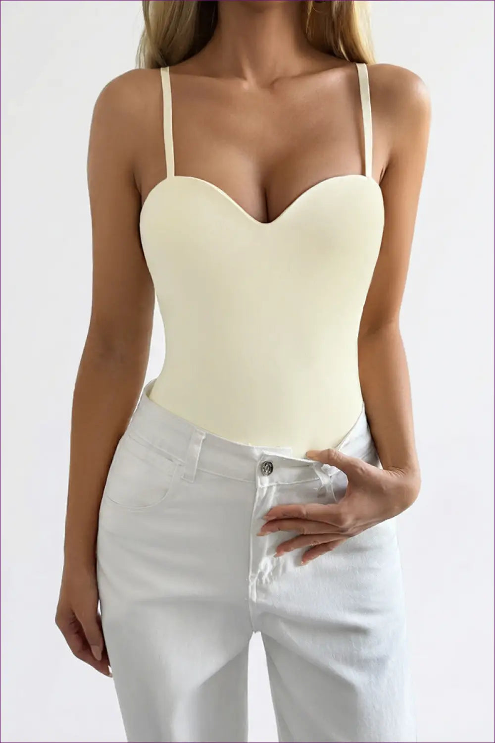 Bodysuit with Sweetheart Neckline - Effortless Elegance - Lingerie Hut - All Season • Autumn • Bodycon • Casual