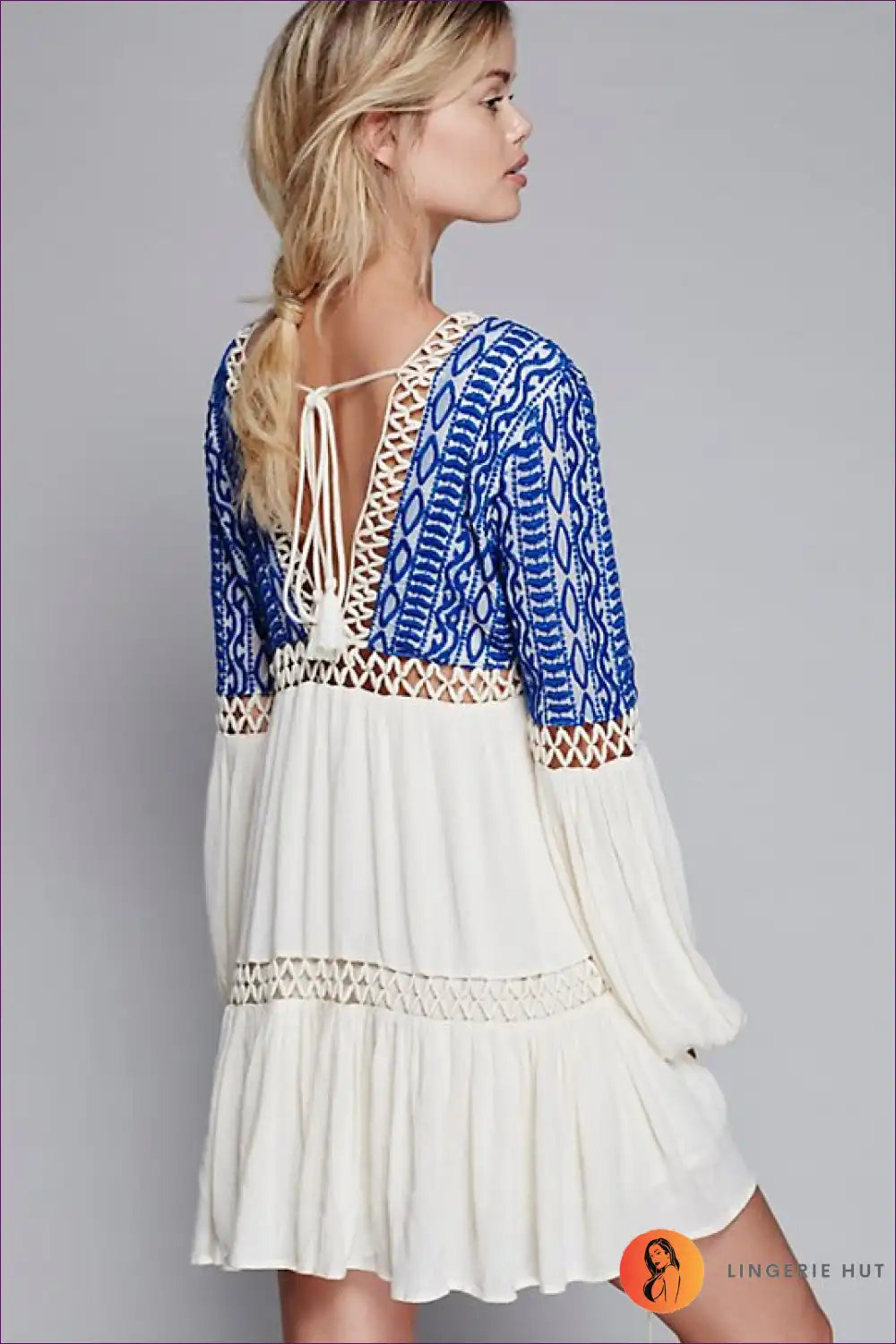 Step Into The Season With Our Bohemian Embroidered Dress. Featuring Intricate Details And a Long Length, This