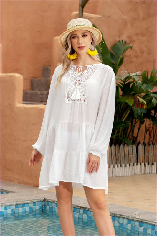 Snag Our Boho Bliss Beach Cover-up And Elevate Your Beach Style To Dreamy Heights. It’s Not Just a Dress; It’s