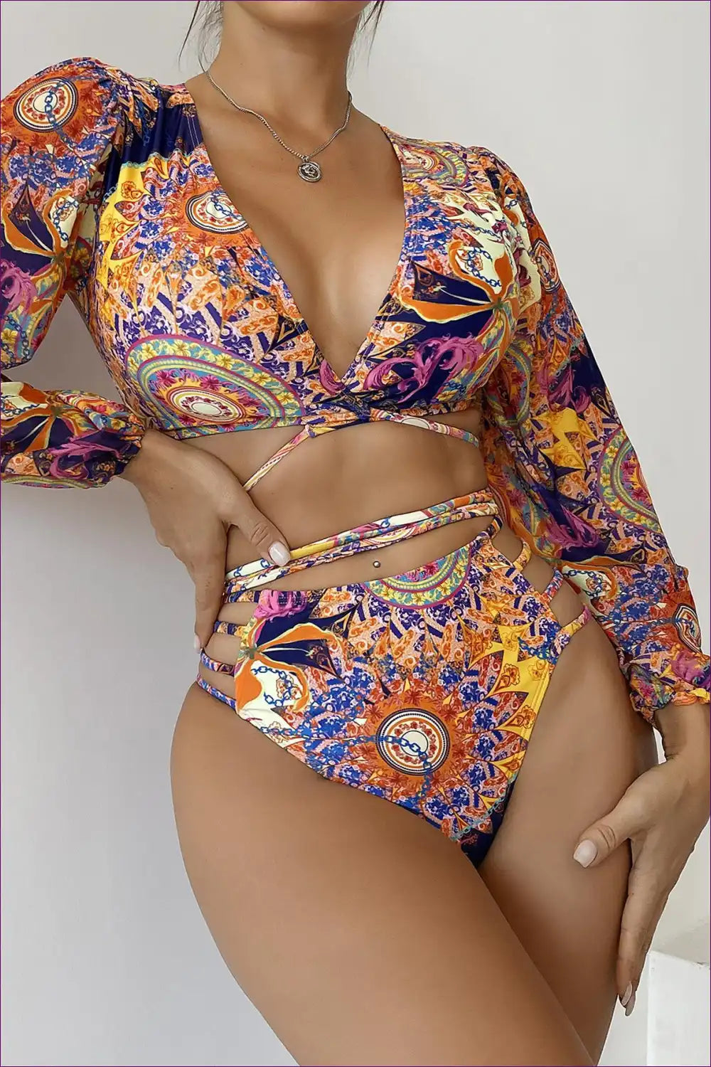 Boho Blossom Split Suit - Effortless Summer Seduction For x