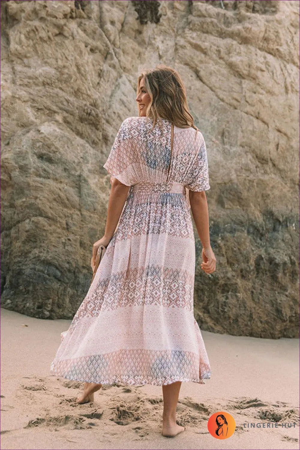 Boho Breeze Spring Dress - Blossom In Style For Beachwear, Dress, Maxi, Spring, Vaccation