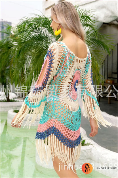 Bask In Carefree Vibes With a Boho Beach Cover-up! Unveil Your Bohemian Spirit Cotton Cutout Creation