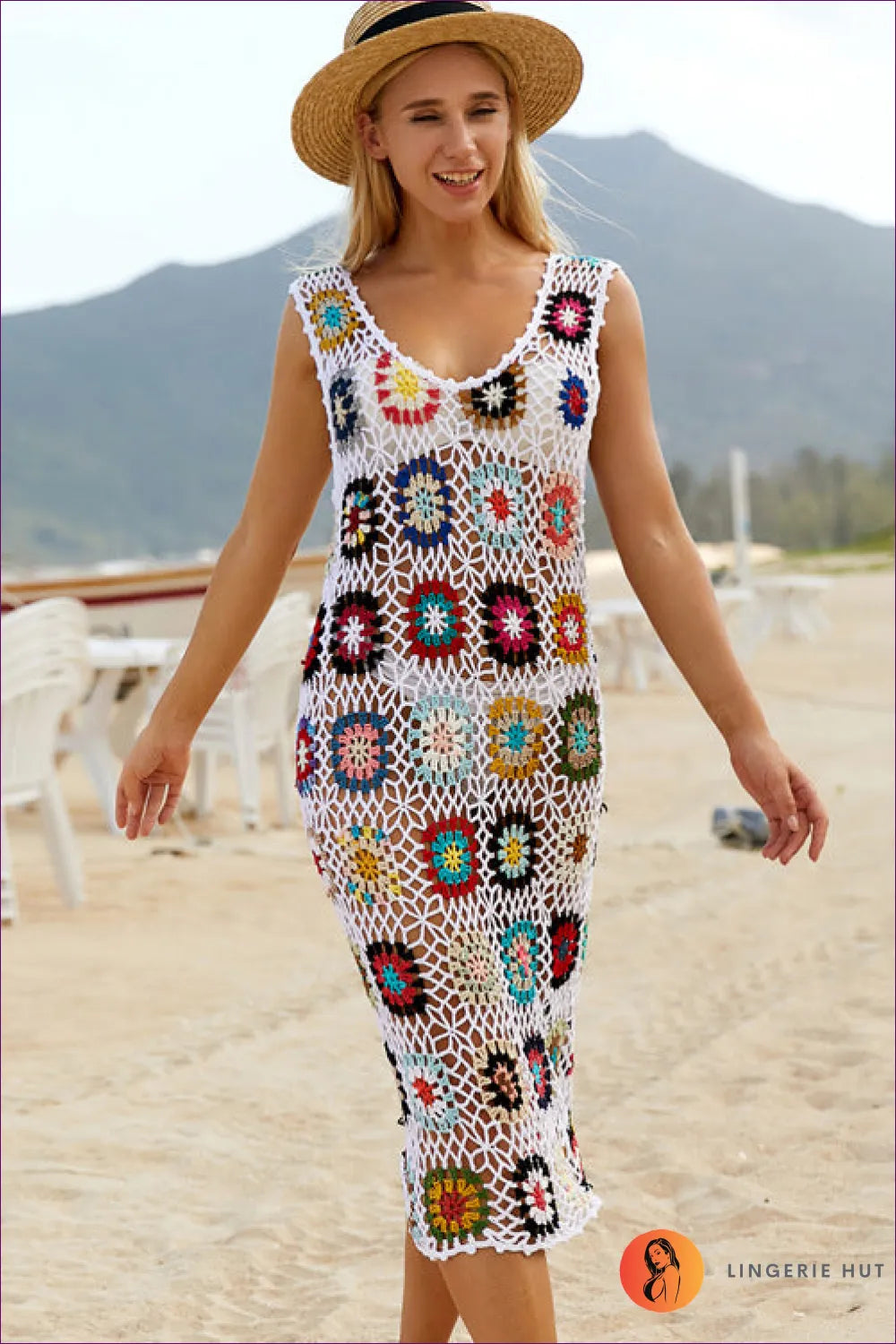 Boho Crochet Beach Dress - Summer Elegance For x