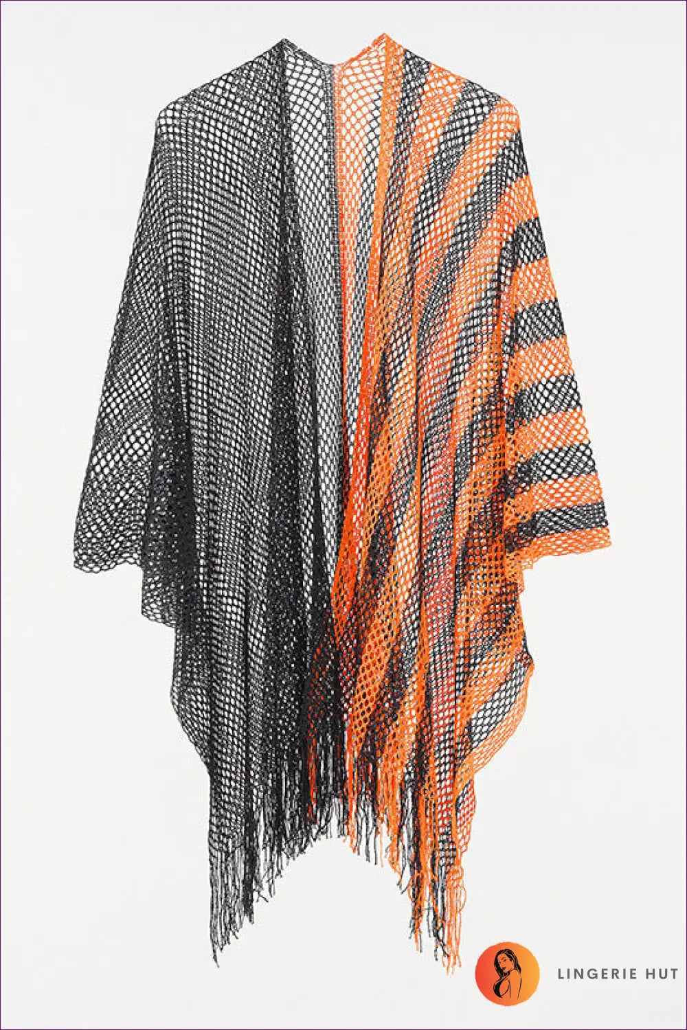 Boho Fringe Beach Cover Up - Effortless Summer Escape - one Size / Orange - Clothing Tops - Lingerie Hut - Beachwear