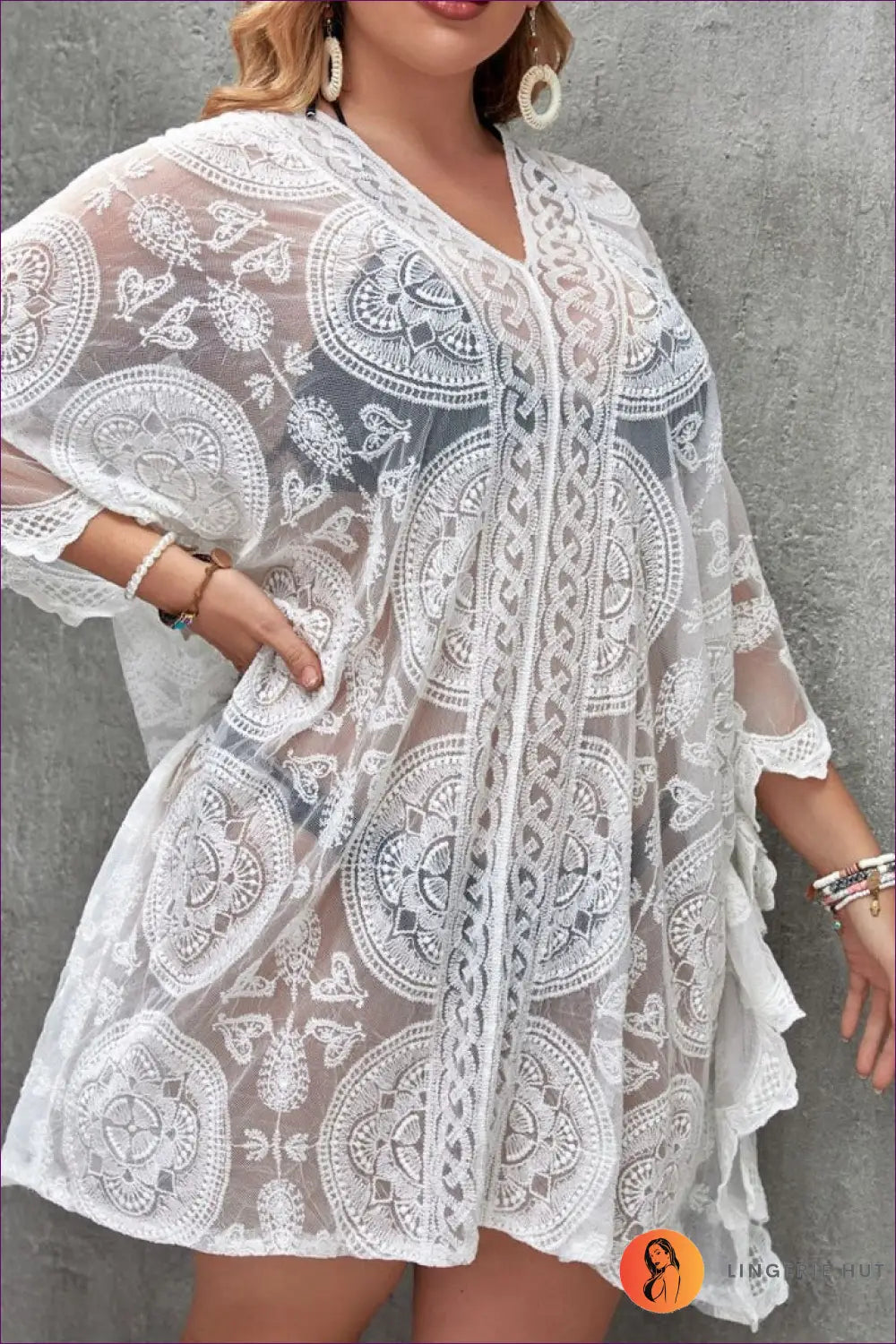 Boho Lace Cover-up - Effortless Summer Elegance For s