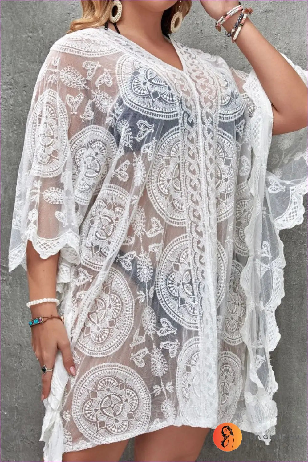 Boho Lace Cover-up - Effortless Summer Elegance For s