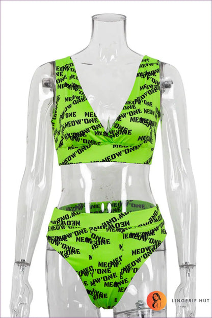 Boho Split Bikini Set - Effortless Summer Escape - s / Green - Swimwear - Lingerie Hut - Beachwear • Casual • Modest