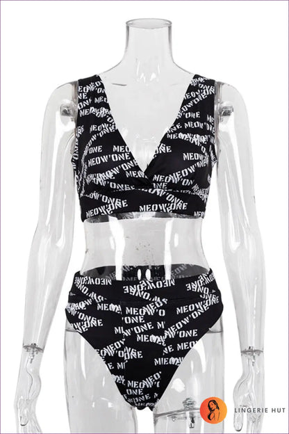 Boho Split Bikini Set - Effortless Summer Escape - s / Black - Swimwear - Lingerie Hut - Beachwear • Casual • Modest