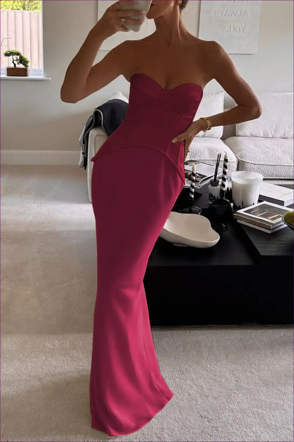 Boned Corset Maxi Dress with Sweetheart Neckline for Corset, Date Night, Dress, Dresses, Evening Wear