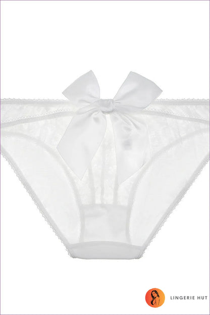 Elevate Your Outfit With Our Sexy Bow Detail Lace Thong. Intricate Lace Detailing, a Feminine Bow,