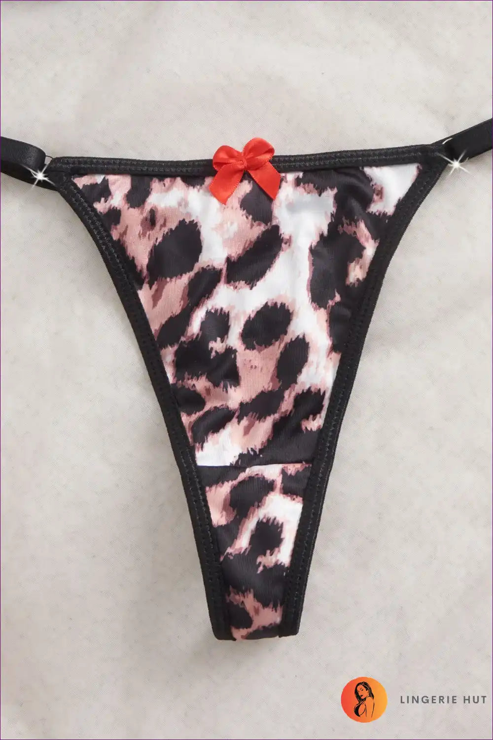 Bra Set with Leopard Print & Lace Trim - Wild Confidence Mood for Animal, Boudoir, Set, Date Night, Evening