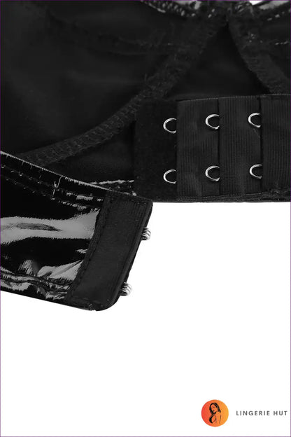 Bra Top with Glossy Wetlook Finish - After-dark Confidence for Bra, Clubwear, Crop, Date Night, Evening Wear