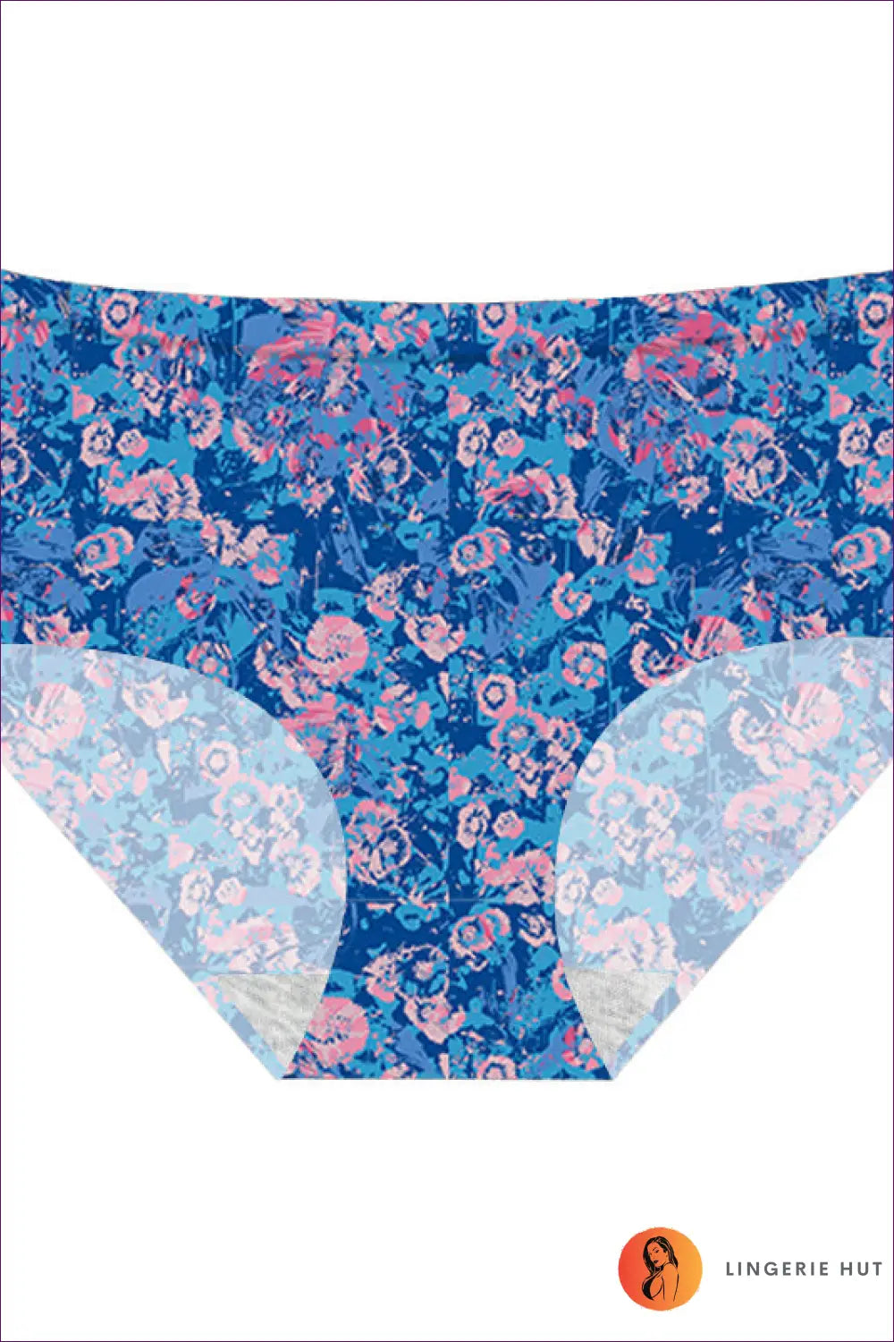 Briefs with Floral Print - Everyday Confidence - Xs / Bright Blue Hand-held Fireworks - Top - Lingerie Hut - Activewear