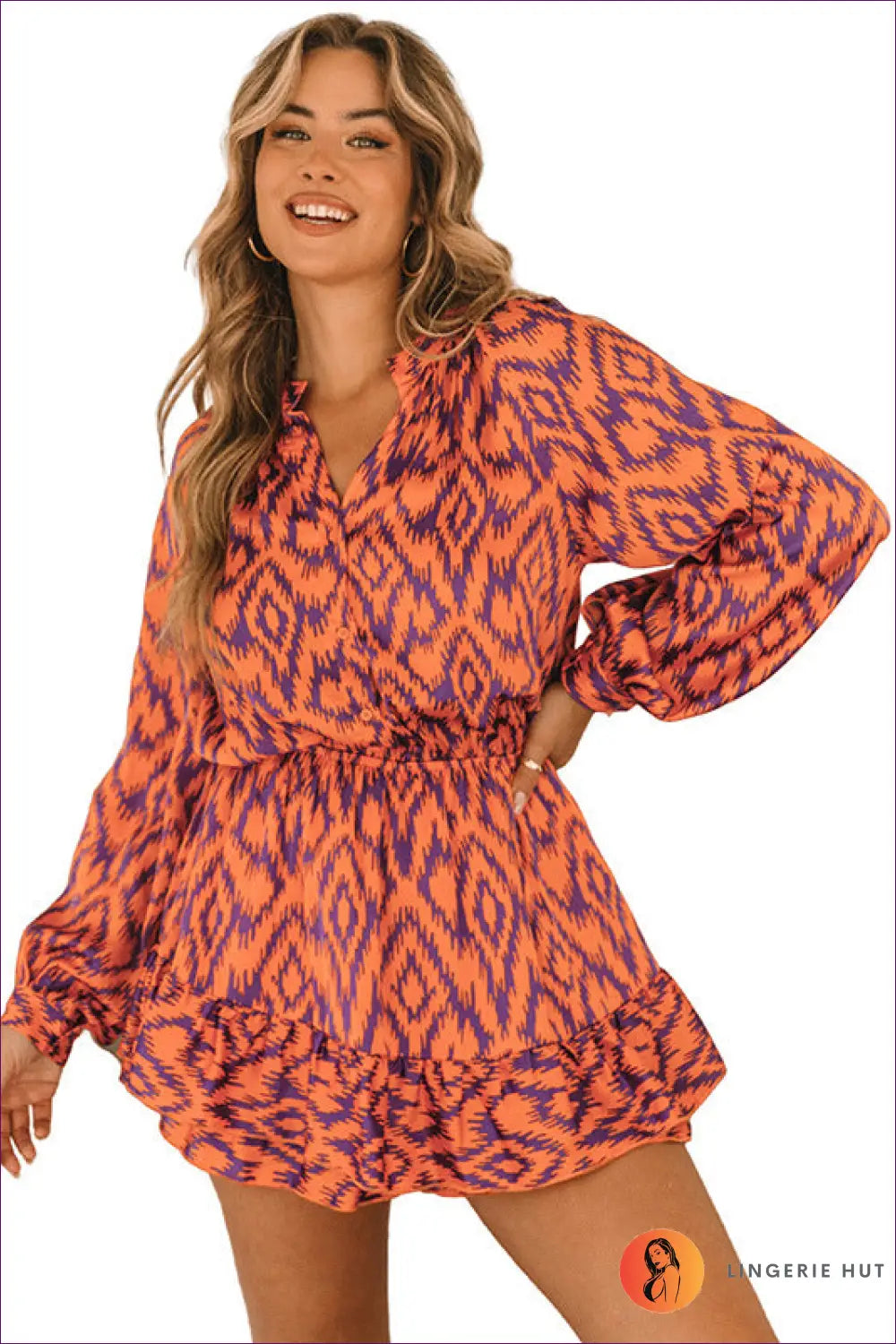 Bright Ikat Print Dress - Fun & Festive