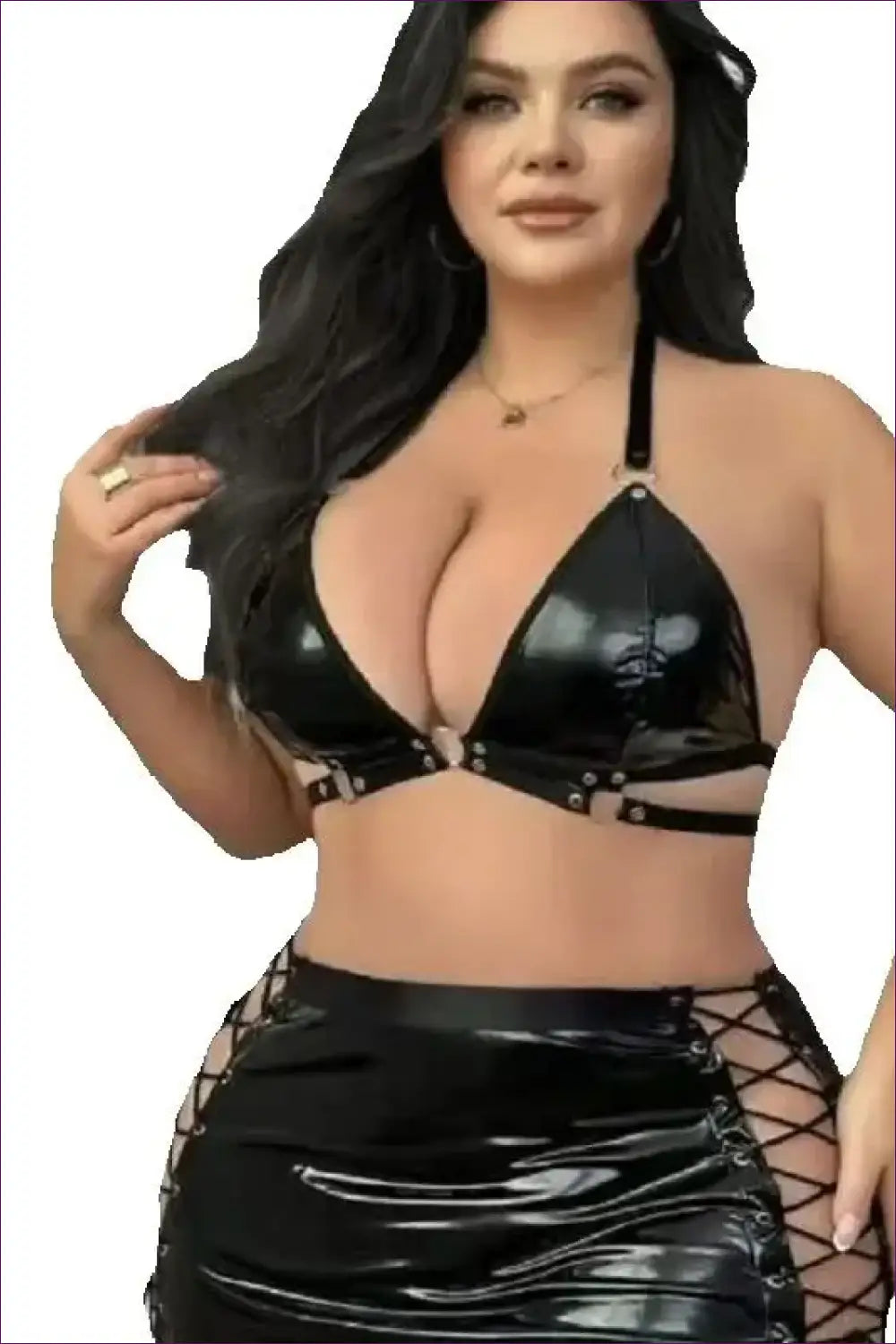 Bunny Costume with Ring Strap Halter - Bold Glamour - Halloween • just in • Party • Role Play - Lingerie Hut