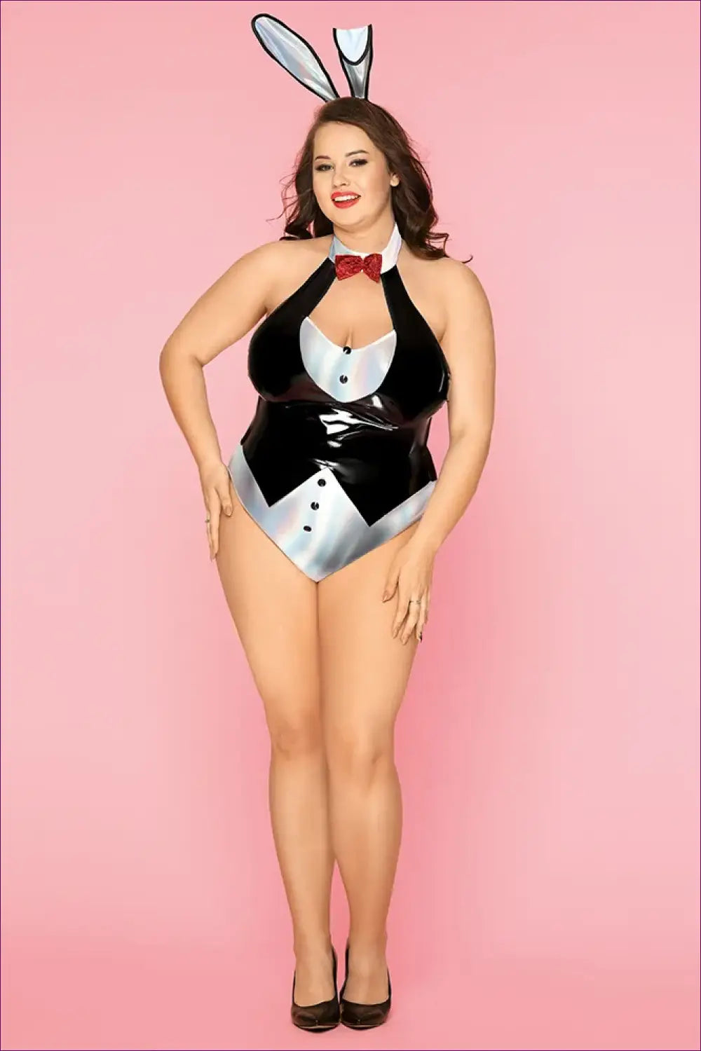 Bunny Costume with Tuxedo Bow Detail - Glamorous Confidence - 01 / Xl(70-85kgs) - Halloween • just in • Party • Role