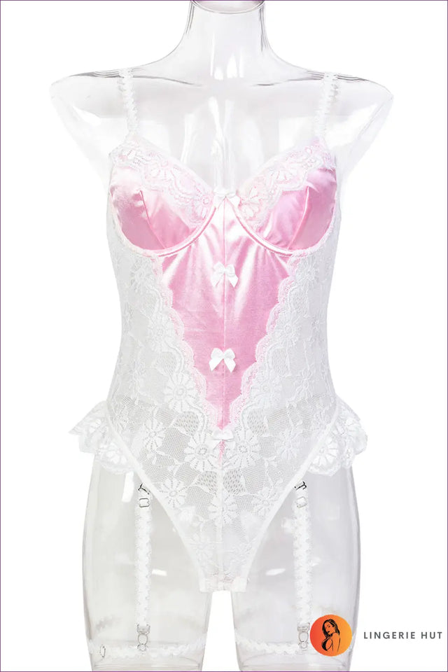 Lace Teddy with Garter Straps - Vintage Romance Revived