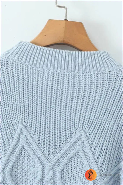 Cable Knit Mini Dress - Winter Warmth with Style - Dresses - Lingerie Hut - Autumn • Casual • Cotton • Everyday