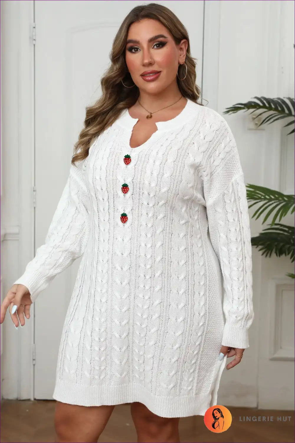 White 3 Strawberry Buckle