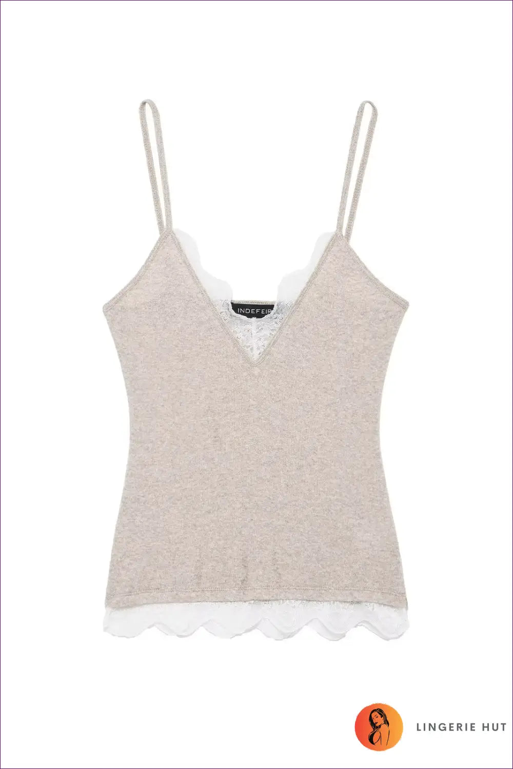 Camisole with Lace Trim - Quiet Luxury - s / Apricot - Top - Lingerie Hut - All Season • Casual • Everyday • Glamour