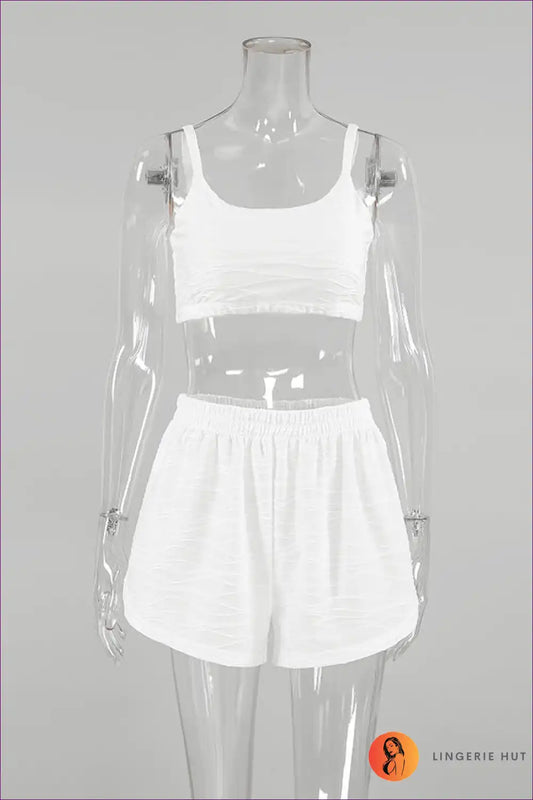 Camisole Set with Thin Straps - Delicate Mornings for Casual, Crop, Everyday, just In, Loungewear