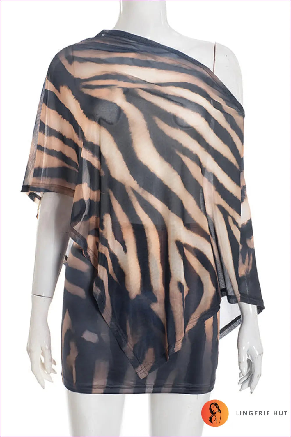 Tiger Print co Ord Set - not your Basic Statement Look - s / Khaki - Lingerie Hut - All Season • Animal • Cutout