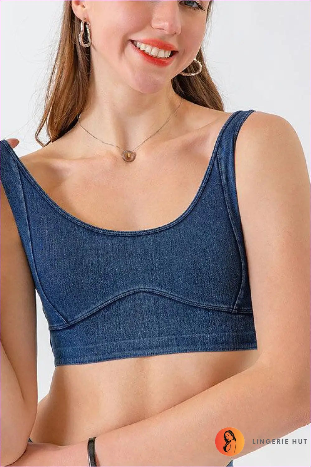 Casual Denim Bralette - Effortless Comfort For s