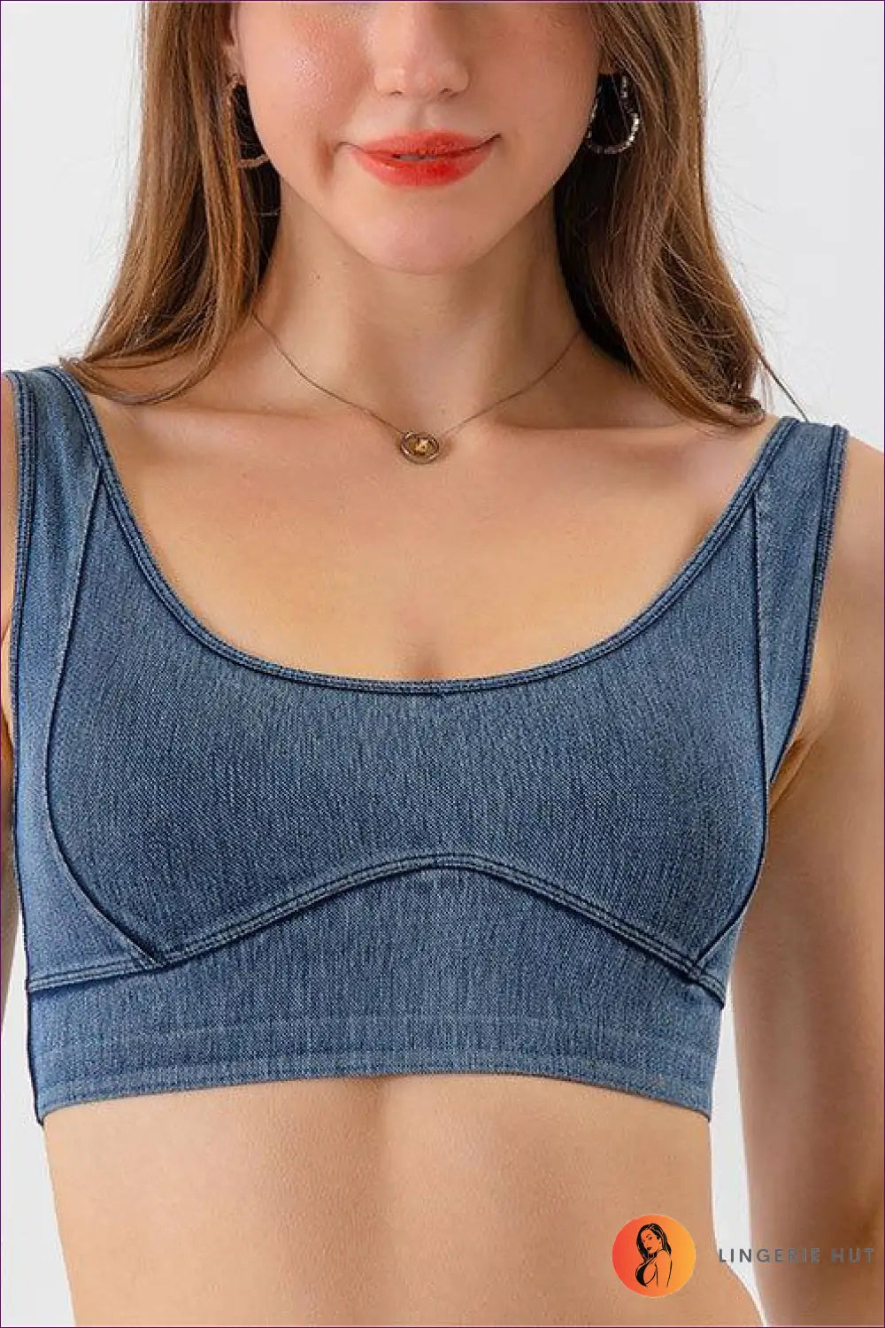 Casual Denim Bralette - Effortless Comfort For s