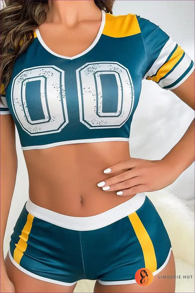 Cheerleader Costume Set - Dynamic Team Spirit Edit