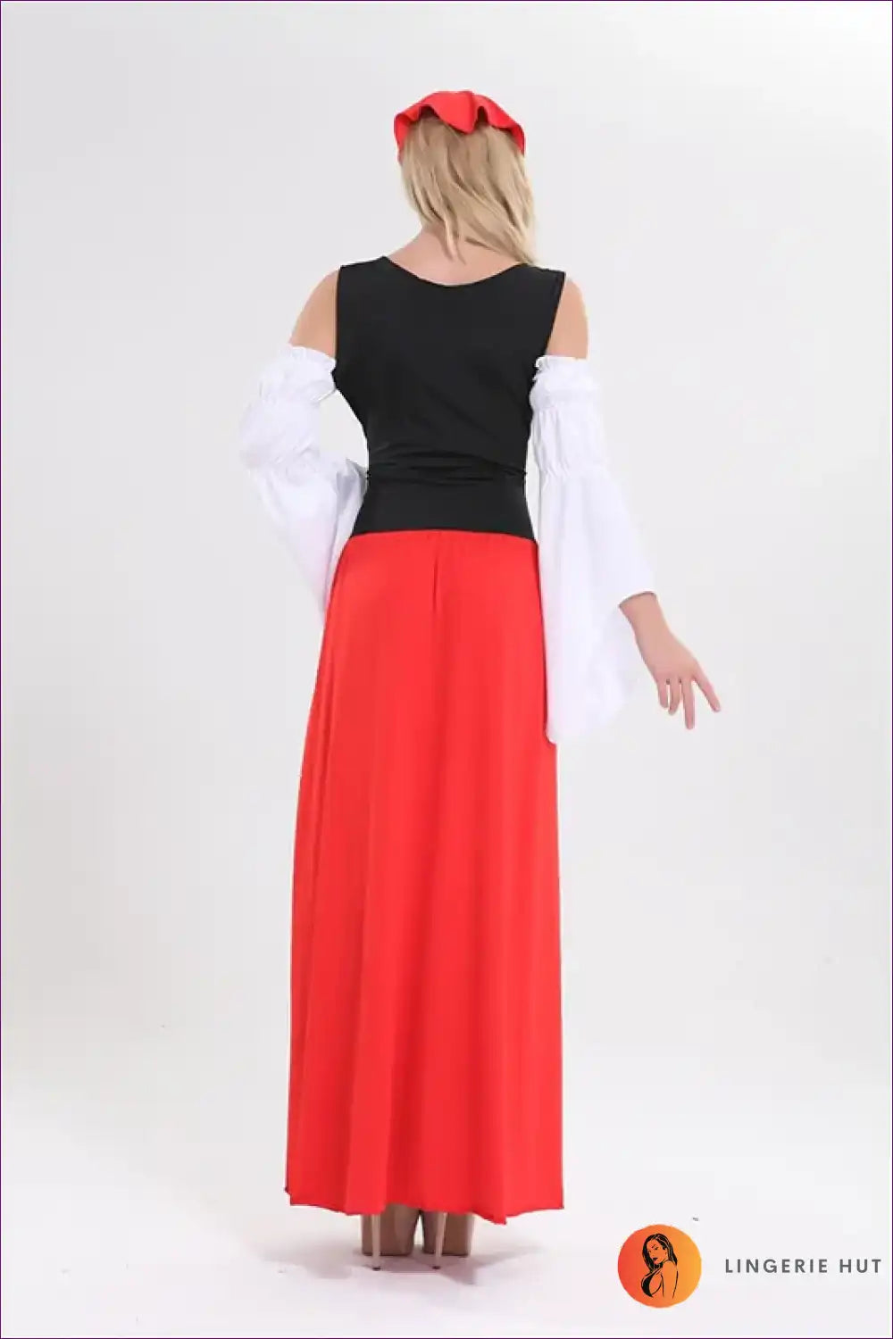 Chic Dirndl: Oktoberfest Bavarian Costume for A-line, Autumn, Costume, Evening Wear, Maxi