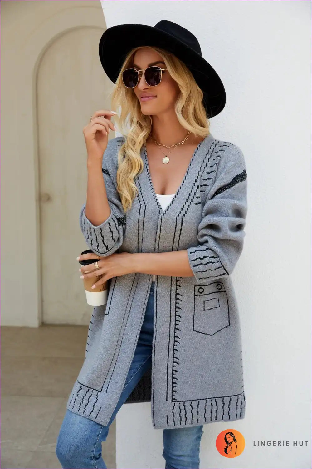 Chic Knit Open-front Cardigan - Effortless Casual Style for Autumn, Boho, Cardigan, Casual, Everyday