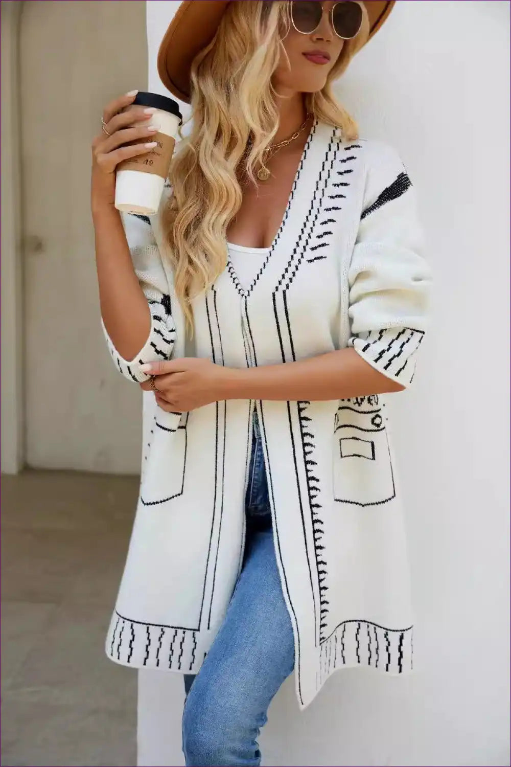 Chic Knit Open-front Cardigan - Effortless Casual Style for Autumn, Boho, Cardigan, Casual, Everyday