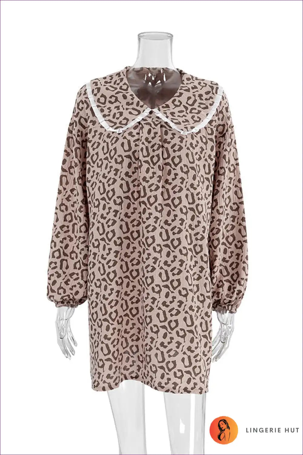 Chic Leopard Print Mini Dress - Wild Elegance for Animal, Boho, Casual, Dress, Everyday