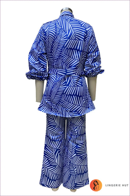 Redefine Casual Elegance With Our Chic Printed Cardigan & Trousers Set. Make a Statement Vibrant Prints