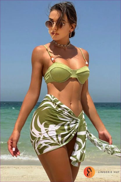 Chic Ribbed Bikini Set – Sun-kissed Perfection