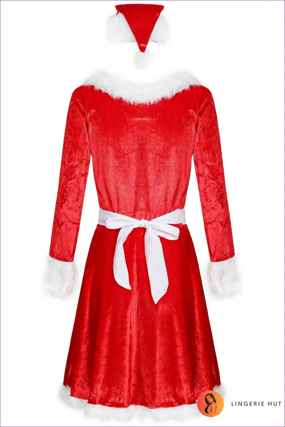 Christmas Costume Mini Dress - Festive Party Glamour - Red / one Size - Dresses - Lingerie Hut - Evening Wear