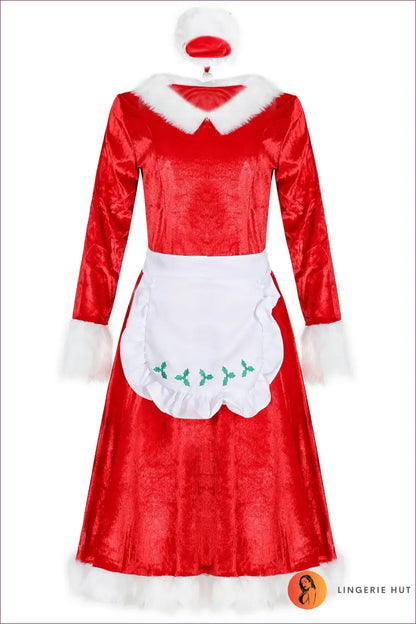 Christmas Costume Mini Dress - Festive Party Glamour - Red / one Size - Dresses - Lingerie Hut - Evening Wear