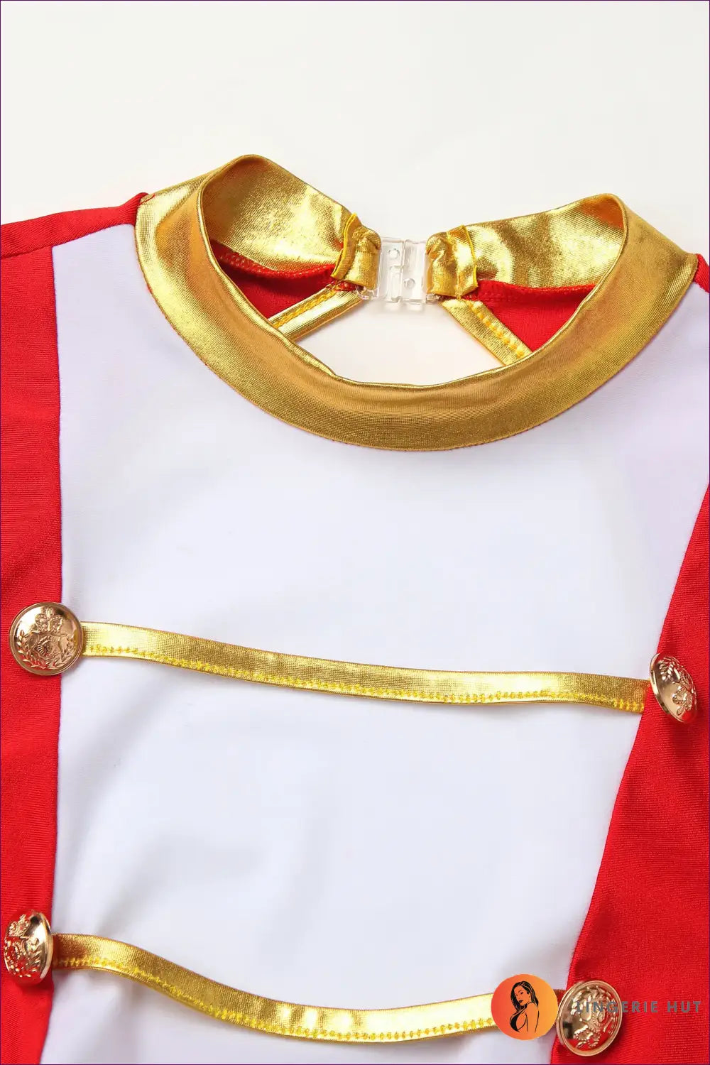 Circus Ringmaster Costume with Metallic Trim - Command the Spotlight - Bodysuit - Lingerie Hut - Backless • Clubwear