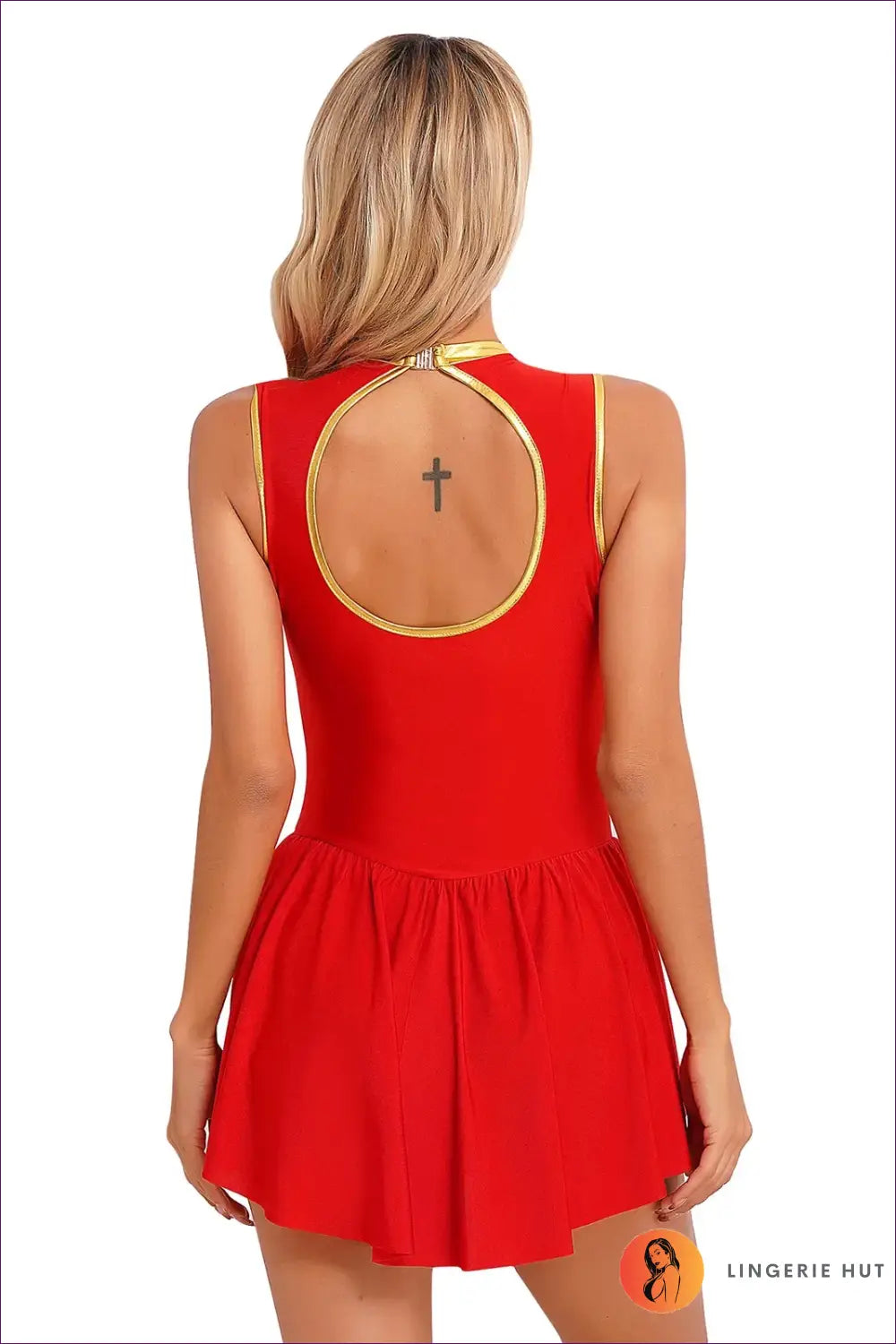 Circus Ringmaster Costume with Metallic Trim - Command the Spotlight - Bodysuit - Lingerie Hut - Backless • Clubwear